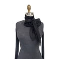 thumbnail image 5 of Wrapables Lightweight Sheer Solid Color Georgette Scarf, Black, 5 of 7