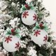 thumbnail image 2 of Bola de Navidad Flocada Xihbxyly Decoración para Árbol de Navidad, 2 of 4