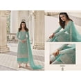 thumbnail image 5 of Party Wear Indian Pakistani Designer Salwar Kameez Dress Sewn Plazzo Suits ( Pista Green, XXL - 46 ), 5 of 6
