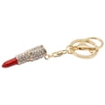 thumbnail image 2 of Naierhg 2Pcs Fashion Rhinestone Keychain Lipstick Key Ring Bag Purse Car Ornament Decoration, 2 of 8