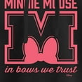 thumbnail image 3 of Disney - Minnie Mouse - In Bows We Trust - Juniors Cropped Pullover Hoodie, 3 of 5