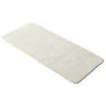 thumbnail image 3 of Evideco French Home Goods Off White Microfiber Polyester Double Sink Bath Mat Runner - 48"L x 20"W, 3 of 6