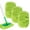 3 Pack, Green, variant on DR DAPPER Reusable Microfiber Wet Mop Pads Compatible with SwifferSweeper Mop, 5 Pack, Green (Mop is Not Included)