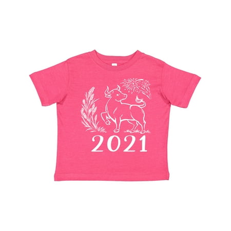 

Inktastic 2021 Chinese New Year Ox Gift Toddler Boy or Toddler Girl T-Shirt