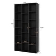 thumbnail image 5 of IRONCK 71" Tall Bookcase, 31.5" Wide Bookshelf, Cube Storage Organizer with Adjustable Shelf for Home Office, Black, 5 of 8