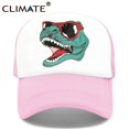 thumbnail image 1 of CLIMATE Jurassic Dinosaur Trucker Cap Men Funny Cool Trucker Cap Jurassic Cool Black Mesh Cool Cap for Kid Adult FamilyKid 52-55cm Head Gao Jinjia LED, 1 of 2