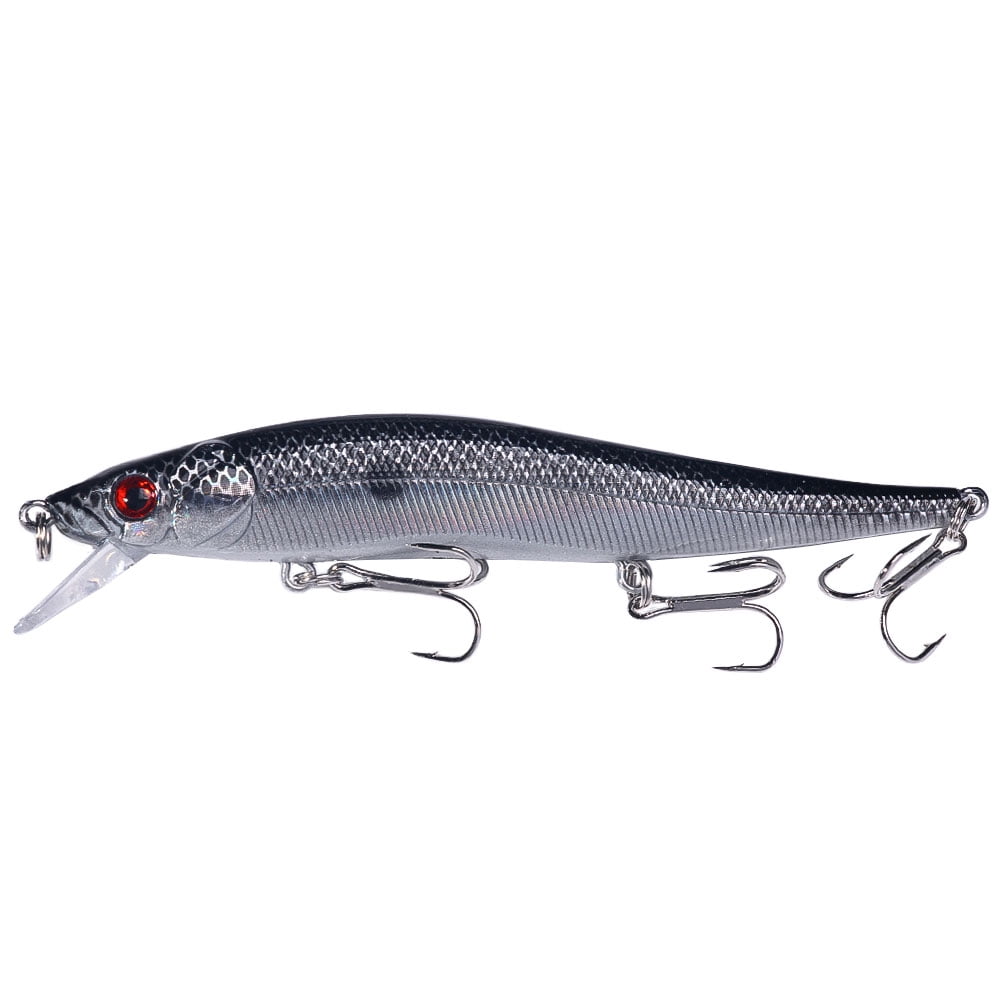HENGJIA Minnow Bass Fishing Lures, Jerkbait Lure Set Hard Baits Crankbait for Catfish Walleye Trout Fishing Bait 6Pcs/kit
