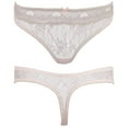 thumbnail image 6 of Curve Muse 6 Pack Womens Sexy Assorted Low Rise Thongs V-G Strings Panties-PACKA-L, 6 of 7