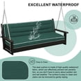 thumbnail image 2 of SDJPOI Outdoor Porch Swing Cushions, 4" Thick 3 Seater swing replacement cushions, 63'' Waterproof Bench Cushions with Backrest & Ties for Patio Furniture, 2 of 7
