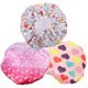 thumbnail image 1 of Kids Shower Cap Bathing Home Use Multi Satin Washable 3Pack, 1 of 4