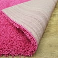 thumbnail image 5 of Maxy Home Bella Solid Pink 6 ft. 7 in. x 9 ft. 3 in. Shag Area Rug, 5 of 7