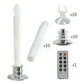 thumbnail image 2 of 10Pcs Dawn to Dusk Window Candles, Battery Operated Candlesticks, Flickering Flameless LED Taper Candles for Christmas Wedding Home Decor, 2 of 7