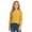 31# Gold, variant on Cotton Long Sleeve Pullover Shirts for Girls Mock Neck Teen Pullover Tops Turtleneck Warm and Soft Comfortable Loose Fit Casual Tops Basic Tees Fall Winter Clothes 5-14 Years