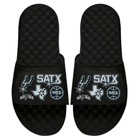 

ISlide Black San Antonio Spurs 2022/23 City Edition Collage Slide Sandals