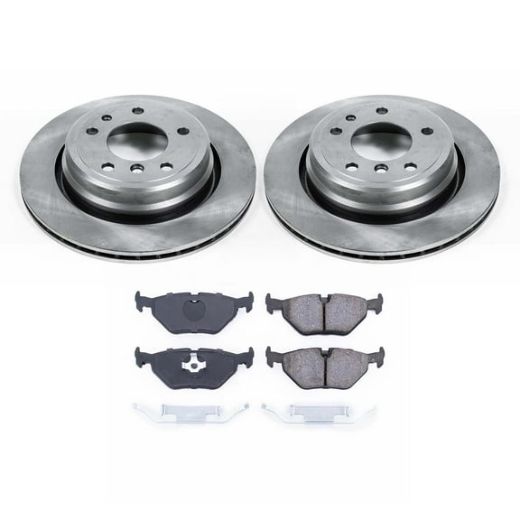 Ultimate Brakes Rear Ceramic Brake Pad and Rotor Kit with Hardware WM80394