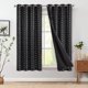 thumbnail image 2 of Cortinas Jinchan Blackout 95% Boho, 160 x 160 cm, plateadas, geométricas, 2 of 8