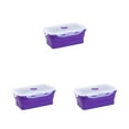 thumbnail image 3 of Baohd Silica Gel Convenient And Stylish Solution For Quick Lunch Break With Multiple Colors And Specifications To Choose purple 800ml 3Set, 3 of 6