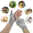 thumbnail image 5 of Unique Bargains 1 Pair Breathable Flower Manicure Gloves Women Silver Tone Black, 5 of 6