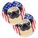 thumbnail image 1 of "Treasures American Flag & Fawn Pug Juego de 2 posavasos para portavasos BB2192CARC, 2.56, multicolor" Caroline's Treasures BB2192CARC, 1 of 1