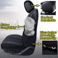 thumbnail image 3 of Fundas de Asiento Aierxuan as-2 Juego Completo Cuero Impermeable Universal para Auto y SUV, 3 of 5
