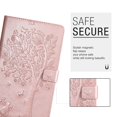 thumbnail image 3 of Dteck Folio Case For Samsung Galaxy Tab A 8.0 (2019 Model SM-T290 T295), Lightweight Embossed Tree PU Leather Flip Stand Case Cover with Card/Stlylus Holder,Rosegold, 3 of 7