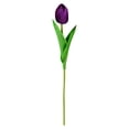 thumbnail image 5 of QWUIIOMJPY Dark Purple Real Touch Artificial Tulip 13.39in Single Fake Bud, Floral Stem for Farmhouse Holiday Table Displays, Cost Effective Vase Filler, 5 of 5
