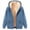 (New16)Blue, variant on ThriftyPlait Women's Warm Fleece Lined Hoodie Jacket Cozy Full Zip Thick Sherpa Coat Winter Soft Loose Fit Outerwear with Pockets
