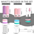 thumbnail image 2 of Bisitoy 16 Pack Travel Bottles for Toiletries, Travel Bottles Silicone Travel Size Containers, Travel Essentials Leak Proof Refillable Liquid, Shampoo and Conditioner Travel Toiletry Bottles (E), 2 of 7
