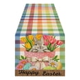 thumbnail image 2 of Camino de mesa del día de Pascua, mantel feliz, decoraciones de mesa navideñas, 2 of 3