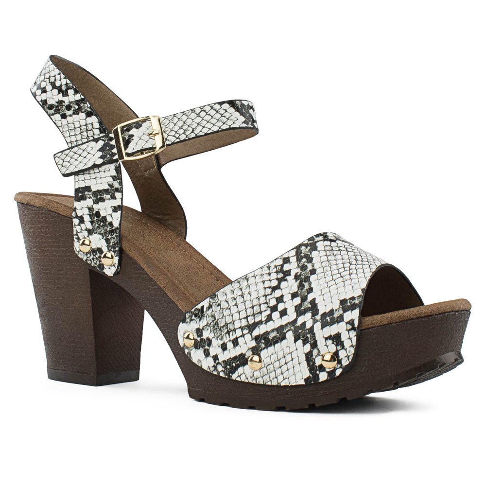 criss cross chunky sandals