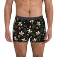 thumbnail image 4 of Wukai Bees Print Men’s Underwear Breathable Boxer Briefs,&nbsp;Moisture Wicking & Breathable-, 4 of 7