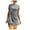 Gray, variant on Women Bodycon Mini Dress Wrap Front Tie Side Tank Short Dress Summer Short Sleeve Crew Neck T-Shirt Dresses Solid Color Night Out Club Party Mini Short Dress, Khaki XL