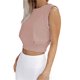 thumbnail image 2 of VISgogo, camisetas sin mangas deportivas cortas para mujer, Top corto de Yoga con cuello redondo liso sin mangas, chaleco de ombligo de entrenamiento de verano para mujer VISgogo  moda, 2 of 5