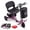 Purple-1, variant on Upgrade Mobility Scooter Lightweight Foldable,All Terrain Mobility Scooters for Seniors & Adults,Arshin 300lbs Electric Wheelchair Strong Device for Travel,2 Batteries,Variable Speed(Gunmetal)