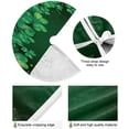 thumbnail image 2 of FMSHPON Clover Leaf Xmas Christmas Tree Skirt Stand Mat for Holiday Party Decoration Indoor Outdoor 36 inches, 2 of 6