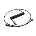 thumbnail image 1 of CableMod Pro Coiled Keyboard Cable (Midnight Black, USB A to USB Type C, 150cm), 1 of 5