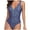 Dark Blue, variant on Women's 2024 V Neck Bathing Suit Open Back One Piece Swimsuits Purple