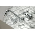 thumbnail image 4 of Kingston Brass KS8121ML Milano 2-Handle 8 in. Wall Mount Bathroom Faucet, Polished Chrome, 4 of 5