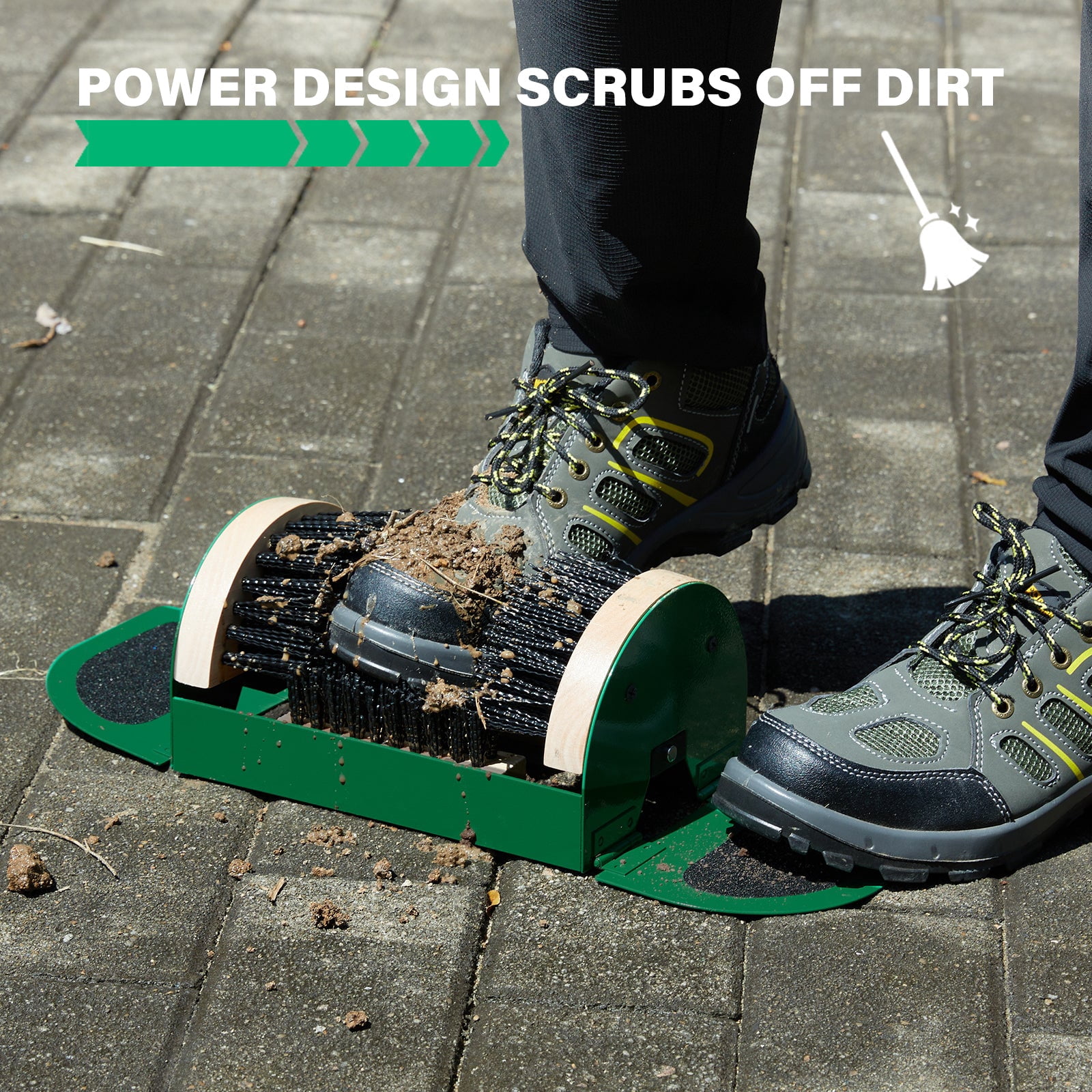 Legacy Boot Scrubber, Upgraded Bristles and Frame Strength - Shoe Scraper & Boot Cleaner Brush