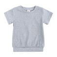 thumbnail image 6 of LYMAYTER Baby Girls Boys Soft Tees Outfit Infant Cotton Short Sleeve T-Shirt Casual Set for 6 Months-4 Years, 6 of 10
