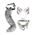 thumbnail image 1 of Ensemble Oreilles et Queue Longues Queues Accessoire Cheveux Femmes Filles Robe Gris, 1 of 4
