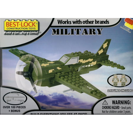 Best-lock Construction Toys - Military Plane, 92 Pieces By (Best Lock Construction Toys Military)