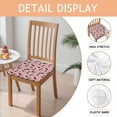 thumbnail image 2 of Pink Border Collie Dog and Flower Floral Seat Covers for Dining Room Chairs Set Of 4,Stretch Printed Washable Chair Seat Cover with Elastic Ties and Button,Removable Waterproof Couch Cushion Covers, 2 of 6