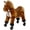 Brown, variant on Kinbor Kids Ride on Horse Walking Pony Rocking Plush Toy With Neigh Sound & Wheels, Brown