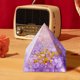 thumbnail image 3 of Fiudx Torre de Energía de Cristal, Pirámide de Piedra Triturada Natural, Acabado Liso Multicolor, Curación y Atracción de Riqueza, Decoración para Sala de Estar U Oficina, Regalo Exquisito, Juego de, 3 of 5