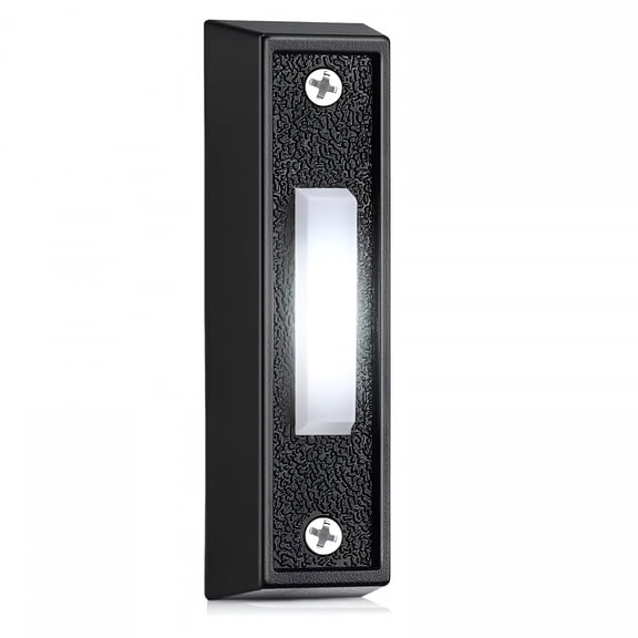GJX Lighted Doorbell Button Wired Door Bell Push Buttons Led Door Chime Wall Mounted Doorbell Chime