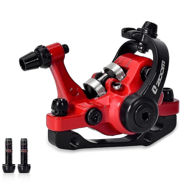Frenos de disco mecánicos de bicicleta Freno doble, delantero rojo