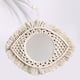 thumbnail image 4 of Macramé Fringe espejo colgante de pared Boho espejo decorativo geométrico para living Room dormitorio de dormitorio decoración de F Macarena Tapiz de Macramé Espejo, 4 of 7