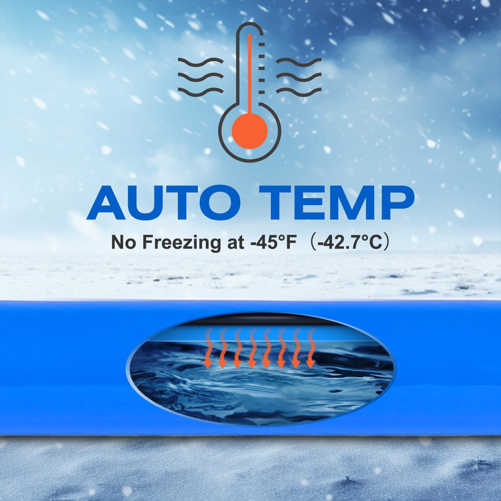 rv Heated Water Hose 15 ft, Rv Accessories Upgraded -45 ℉ Antifreeze Heated Drinking Water Hose