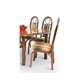 thumbnail image 2 of Comedor Belgica MOBILKRAFT 6 Sillas Tubular Cubierta de Formica Modelo Belgica Estilo Clasico Color Vino, 2 of 3